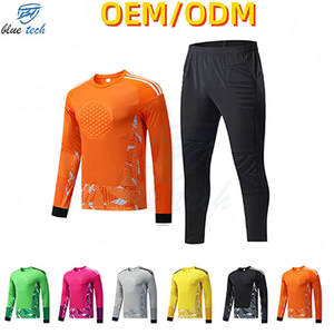 Uniforme de Portero de Fútbol Personalizado, Manga Larga, Acolchado, Transpirable, Protección UV, Conjunto de Camiseta y Pantalones, Equipación de Fútbol OEM - Product Image 2