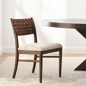 Modern Upholstered <b>Dining</b> <b>Chair</b> With Wood Frame And Linen Seat <b>Midcentury</b> Design For Home Use - Product Image 2