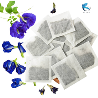 Sachets de thé fermenté aux fleurs de pois papillon sans caféine, biologique, sans sucre, qualité beauté et détox, approvisionnement direct usine EXPAD, Vietnam
