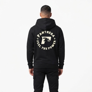 Premium Heavyweight 400GSM Cotton Fleece <b>Full</b>-<b>Zip</b> <b>Hoodie</b> for Men-Custom OEM Streetwear Outerwear with Double-Layer Collar - Product Image 2