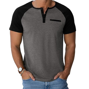 Camiseta de algodón lisa de alta calidad para hombre - Product Image 4