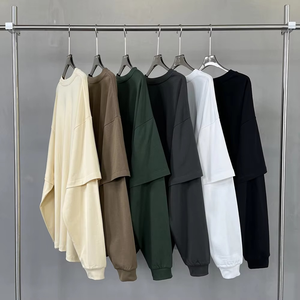 Camisetas de Manga Larga para Hombre, Personalizadas, 305 g/m², Doble Capa, Lisas, Talla Grande, 100% Algodón, Venta al Por Mayor - Product Image 4