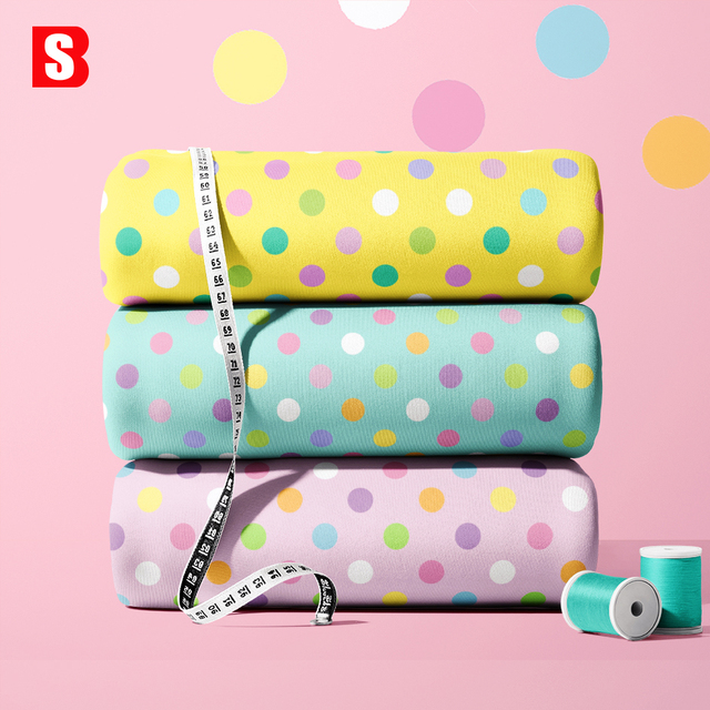 Bessi 2026 New Dots Designs Cotton Voile Fabric Soft for Garments