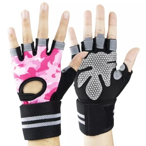GAF Wholesale Fitness Breathable Non-Slip Half Finger PU Leather <b>Weight</b> Lifting Exercise Sports Workout Motorcycle <b>Gloves</b> - Product Image 6