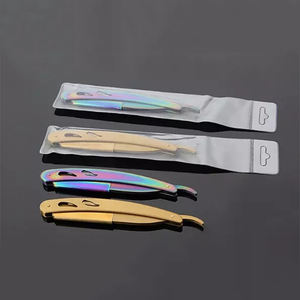 Navaja de Afeitar Profesional para Barbería al por Mayor con Hoja de Acero Inoxidable, Mango de Madera, Colores y Logotipo Personalizados OEM - Product Image 5