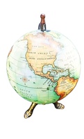 Globe terrestre en laiton nautique antique fait à la main CALVIN HANDICRAFTS