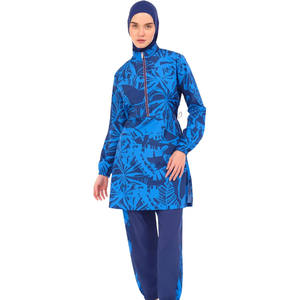 Traje de Baño Musulmán Premium, Ropa de Playa para Mujer, Modesto, de Lujo, con Etiqueta Personalizada, Corte Alto, Estampado Islámico, Spandex/Poliéster, Conjunto de 2 Piezas - Product Image 5