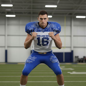 Nueva Llegada 2026 Uniformes de Fútbol Americano 100% Poliéster Manga Corta Transpirable de Secado Rápido Nombre y Número Personalizados Unisex - Product Image 5