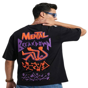 Camiseta Negra de Manga Corta con Cuello Redondo para Hombre, Corte Regular, Informal, 100% Algodón, Diseño Personalizable con Estampado Digital - Product Image 2