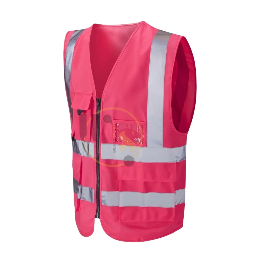 New Style Safety Vest Factory Supply Work Wear High Visibility Certificated Reflective Tape Premium Safety Vest