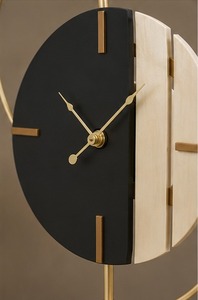 Antique Modern Luxury Desk <b>Clock</b> Decorative <b>Mantel</b> <b>Clock</b> Mechanical Silent Hourly Chiming Metal Oval Shape Waterproof Snooze - Product Image 2