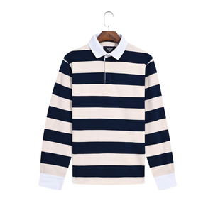 Mens Long Sleeve Solid Rugby for Shirt Jersey Plain Dyed Regular Fit Casual Soft Breathable Comfortable <b>Classic</b> Everyday Wear - Product Image 1