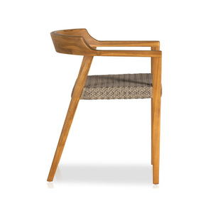 Silla de Teca, Muebles Elegantes y Sencillos con Ratán de Alta Calidad para Hogar Moderno, Comedor, Cafetería, Restaurante - Product Image 2