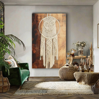 Atrapasueños de algodón Natural hecho a mano de nuevo diseño Art Deco para decoración de hogar y oficina Material sostenible para cumpleaños de Ramadán