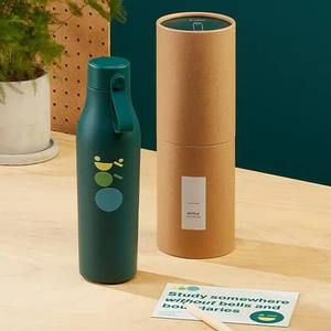 Envases ecológicos de tubos de papel kraft para botellas de agua, cilindros de cartón, cajas redondas de papel, recipientes para líquidos con impresión personalizada - Product Image 1