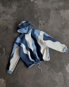 Design très demandé 100% Polyester French Terry Impression personnalisée sur le devant Décontracté Ample Anti-rétrécissement Anti-plis Imperméable - Product Image 1