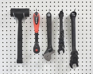 Support d'affichage en acier métallique galvanisé personnalisé, directement de l'usine, avec crochets pour panneau perforé, bricolage, réutilisable, amovible, léger, pour utilisation en vente au détail - Product Image 4