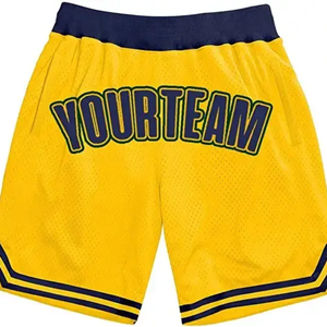 Nouveau design, shorts de basket-ball décontractés pour hommes, 100% polyester, avec logo imprimé par sublimation, poches, ceinture élastique - Product Image 3