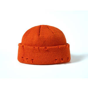 RAO CRAFT EXPORTS Gorro Docker de Punto Desgastado Personalizable con Borde Enrollado, Gorro Unisex de Invierno para Exteriores, 100% Acrílico, Estilo Urbano - Product Image 2