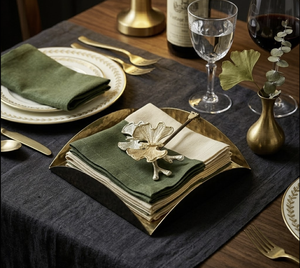 ที่ใส่ผ้าเช็ดปากดีไซน์ผีเสื้อสุดหรู เหมาะสำหรับการจัดโต๊ะอาหารอย่างดี ร้านอาหารระดับพรีเมียม สีทอง ทำจากโลหะ ทนทาน - Product Image 6