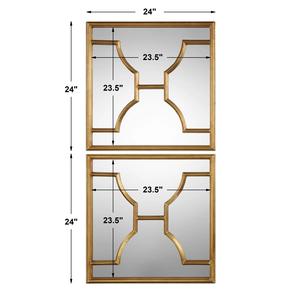 Espejo Decorativo de Pared Aurelia Gold Infinity Loop, de Aluminio Fundido, con Acabado Radiante, para Decoración de Espacios - Product Image 2