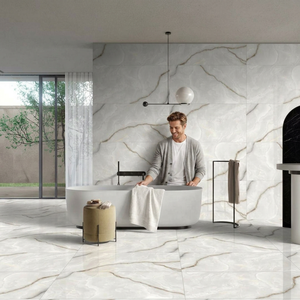 Rivera Onyx 24x48 Inch 20mm Glossy Porcelain <b>Wall</b> Floor <b>Tiles</b> Outdoor <b>Bathroom</b> <b>Adhesive</b> Luxury Onyx Vein Polished Collection - Product Image 6