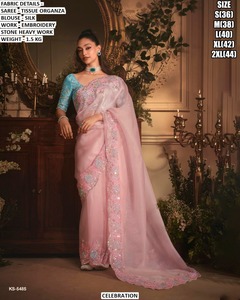 Sari de mariage traditionnel Aurora Splash, anti-transpiration et infroissable - Product Image 2