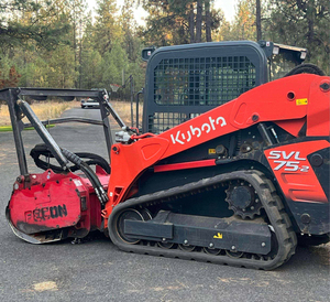 Kubota SVL75-2 Diesel <b>Hydraulic</b> Crawler Loader Skid Steer Forestry Mulcher Head Heavy Duty Brush <b>Cutter</b> Trees Shrubs Land - Product Image 1