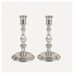 Antique <b>Silver</b> Metal Taper Candle Holder Set Elegant Style <b>Candlestick</b> Stand for Wedding Centerpieces Christmas Decor - Product Image 3
