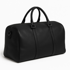 Sac de voyage de luxe en cuir véritable résistant à l'eau, unisexe, marron, poignée souple, fermeture à glissière, décontracté, grande capacité 30-40L - Product Image 2