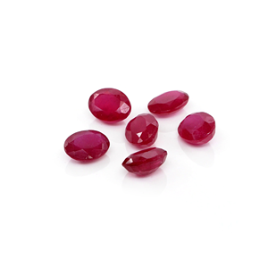 Rubis naturels de Bangkok, ovales calibrés 6x8mm, pierres précieuses naturelles en vrac pour la fabrication de bijoux, prêtes à l'emploi - Product Image 3