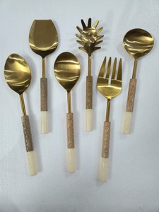 Juego de Cubiertos de Acero Inoxidable Chapado en Oro de Primera Calidad, Diseño Moderno Unicornio, Cuchara, Tenedor, Cuchillo, Apto para Lavavajillas, Elegante para la Cena - Product Image 4