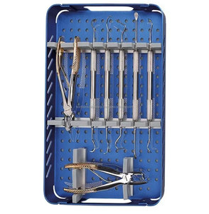 WORLD PRECISION SURGICAL Dental Orthodontic Instrument Kit WPS-DOK Stainless Steel <b>Pliers</b> <b>Set</b> Braces Adjustment Tools Blue Tray - Product Image 4