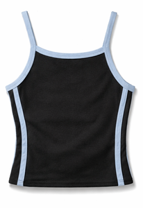 Top Corto Deportivo Personalizado para Mujer, Transpirable, de Verano, con Ribetes en Contraste, Ajustado, Estampado, sin Tirantes, con Logotipo Personalizado - Product Image 5