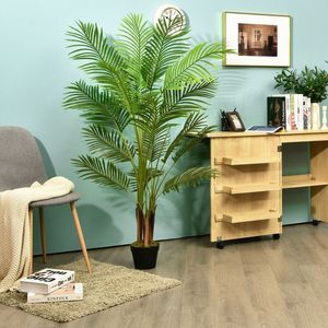 Palma Fenice Artificiale da Interno - Pianta Sempreverde in Tessuto Plastico Impermeabile per Decorazioni Ufficio, Matrimoni, Natale, San Valentino - Product Image 4