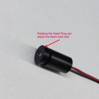 Nouveau module de diode laser rouge haute puissance réglable Ismartlaser 650 nm 10 mW avec distance focale de 20 m, alimentation CC 3 V avec carte de commande laser