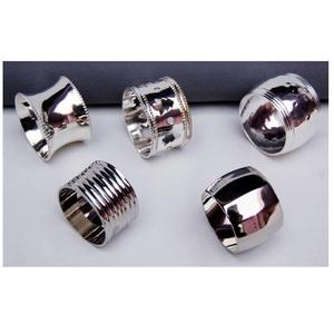 Anillos de Servilleta Elegantes, Modernos y Duraderos de Aluminio Ecológico para Decoración de Mesa en Bodas, Banquetes, Eventos y Fiestas - Product Image 2