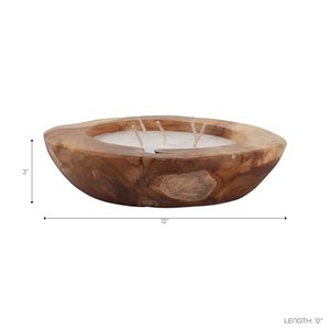 Porte-bougie hurricane artisanal en bois de teck et corde Aqdus Saleem |   Coastal Wholesale India TK-ROP14 - Product Image 4