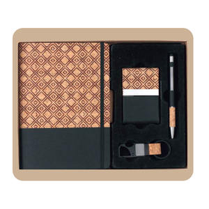 Ensemble cadeau d'affaires de luxe, agenda A5 en cuir PU, stylo en métal, porte-clés, carte personnalisée, impression numérique Liviya, fête des mères - Product Image 1