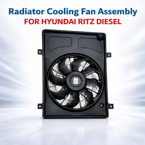 ชุดพัดลมระบายความร้อนหม้อน้ำสำหรับฮุนได ริทซ์ ดีเซล |   พัดลมระบายความร้อนเครื่องยนต์รถยนต์พร้อมมอเตอร์และฝาครอบ |   อะไหล่ทดแทนของแท้จากผู้ผลิต (OEM) - Product Image 3
