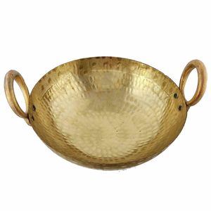 Stainless Steel Kadahi With Dual Handle And Lid For Stovetop <b>Cooking</b> Durable Round <b>Pot</b> Traditional Design Kadahi - Product Image 3
