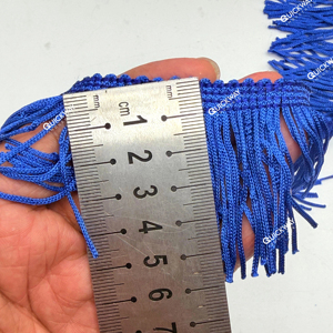 Ribete de encaje de poliéster con flecos de cadena de color personalizado para accesorios de prendas y manualidades - Product Image 1