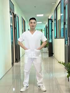 FMF Vietnamese Medical <b>Scrub</b> <b>Set</b> for Men & Women | Polyester Rayon Blend | Needle Detection Technology - Product Image 4