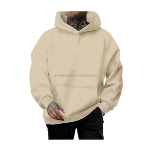 wholesale oversized blank hoodies men fashion streetwear embroidery logo winter thick <b>sherpa</b> hoodie high quality hoodie - Product Image 1