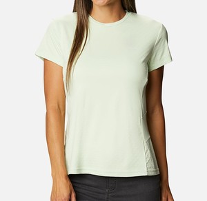 Camiseta Deportiva Casual de Manga Corta con Cuello Redondo para Mujer, de Algodón de Primera Calidad, Lisa, Estilo Urbano, con Logotipo Personalizado, de Secado Rápido, al por Mayor - Product Image 3
