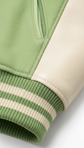 Sustainable American Style Hooded Eco-Friendly Winter Varsity <b>Jacket</b> with Front Logo Unisex - Product Image 5