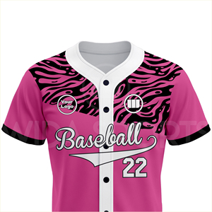 Bulk Custom 100% Polyester <b>Baseball</b> Jersey Set Athletic Fit Breathable Moisture-Wicking Sublimation Team Summer Spring - Product Image 4