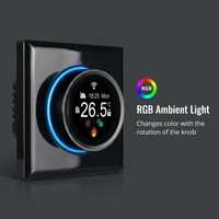 Termostato Inteligente con Pantalla Táctil WiFi y Aplicación Tuya para Calefacción por Suelo Radiante Eléctrico, Uso en Hoteles, Diseño Flexible