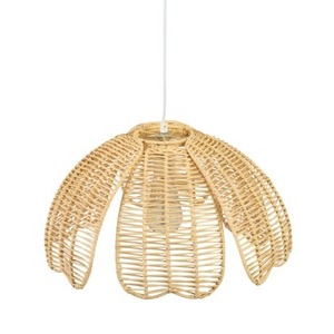 High Quality Traditional Handicraft Bamboo Lampshade Boho Woven Pendant <b>Light</b> Lampara De Rattan <b>Light</b> Cover Made in Vietnam - Product Image 1