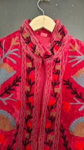 Veste élégante en velours matelassé et tricoté respirant pour femmes, style bohème, design artisanal polyvalent, chic décontracté sans effort - Product Image 5